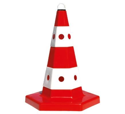 Kedi Gözlü Trafik Konisi PPC 60 CM