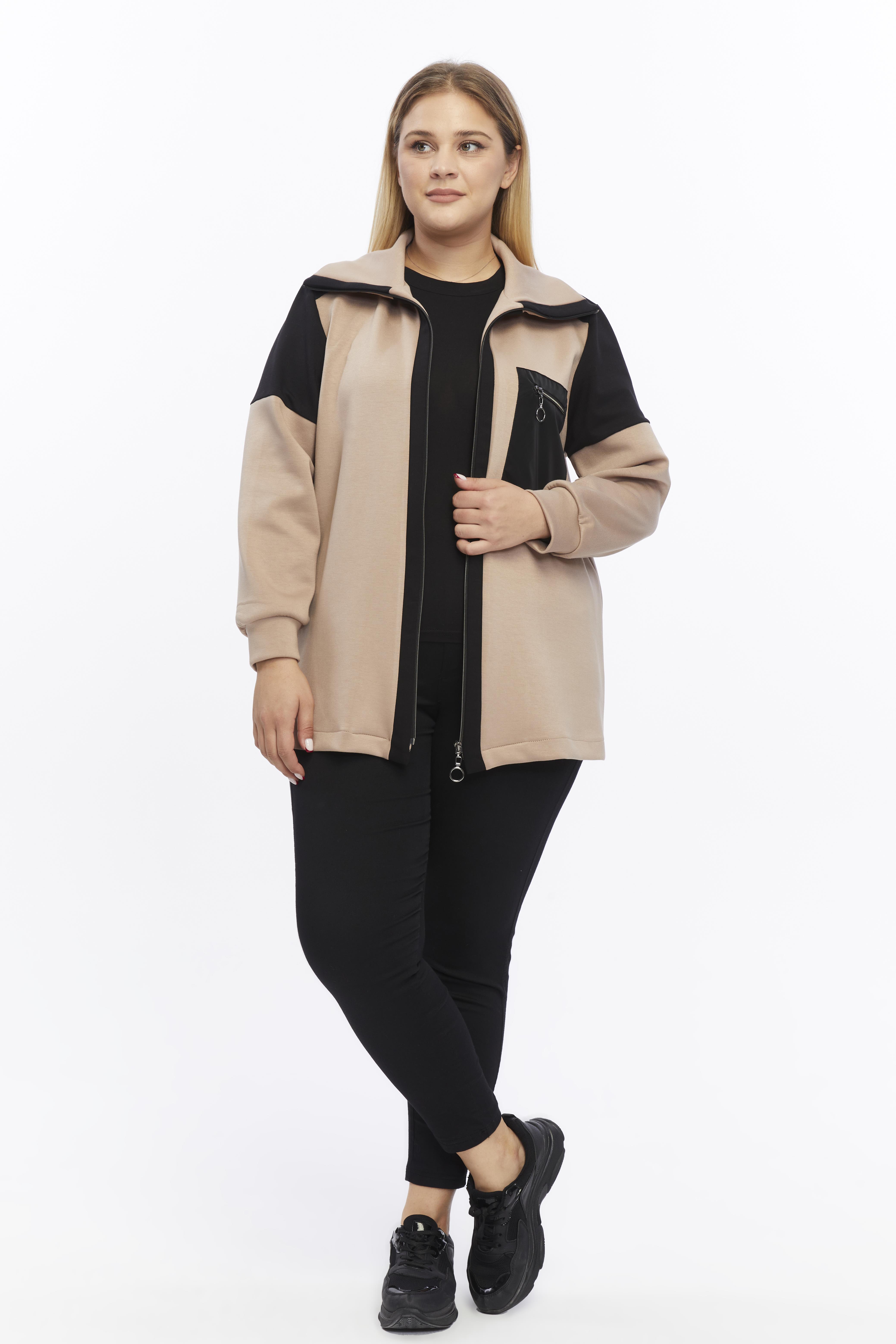 Büyük Beden Fermuarlı Bluz