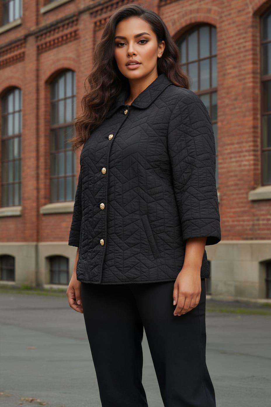 Büyük Beden Jakar Ceket