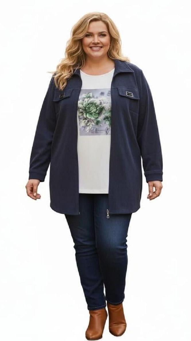 Büyük Beden Kadife Gömlek