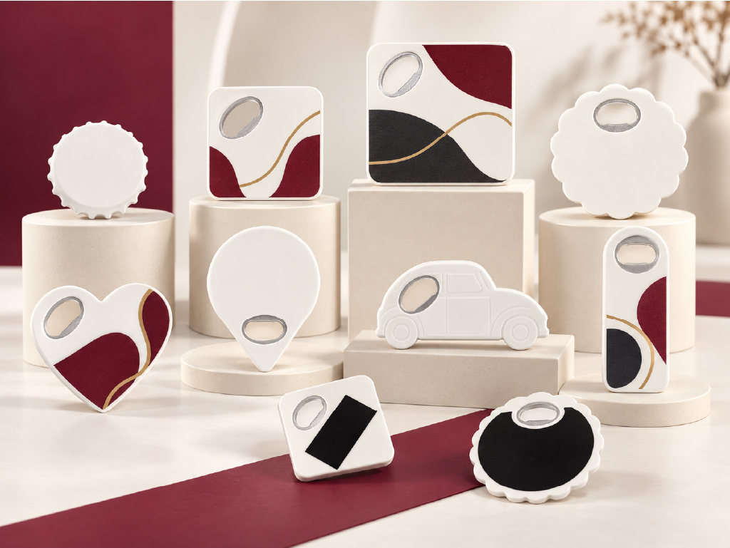 Vizyon Store baskılı magnet açacak modelleri ve farklı ürün seçenekleri