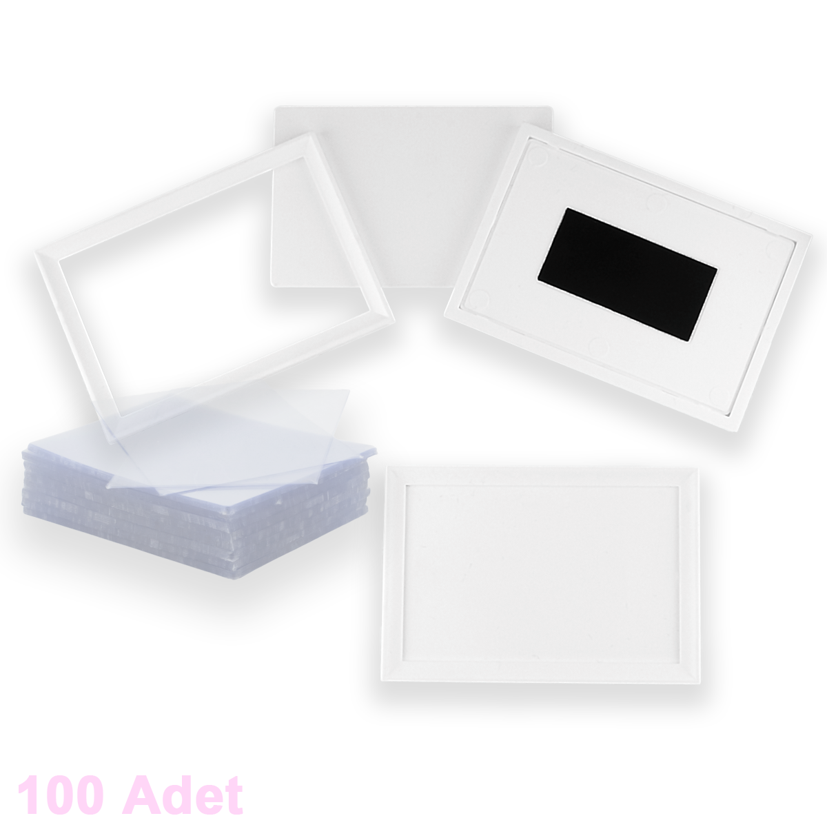 Dikdörtgen Magnet Çerçeve 65x95 mm - 100 Adet