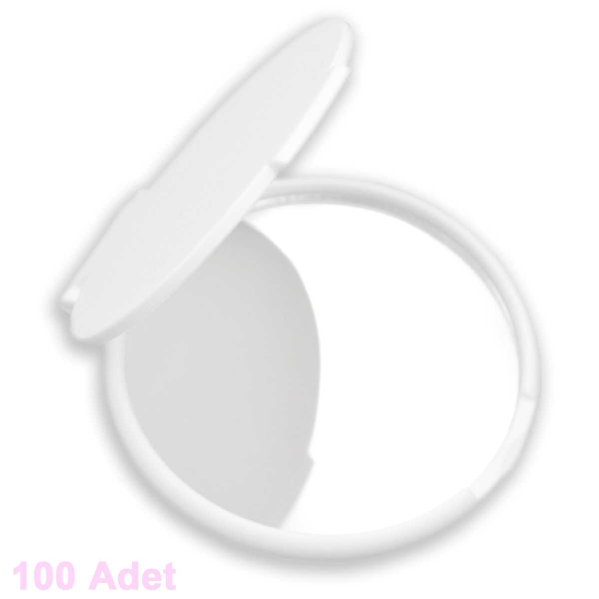 Yuvarlak Ayna Beyaz - 100 Adet
