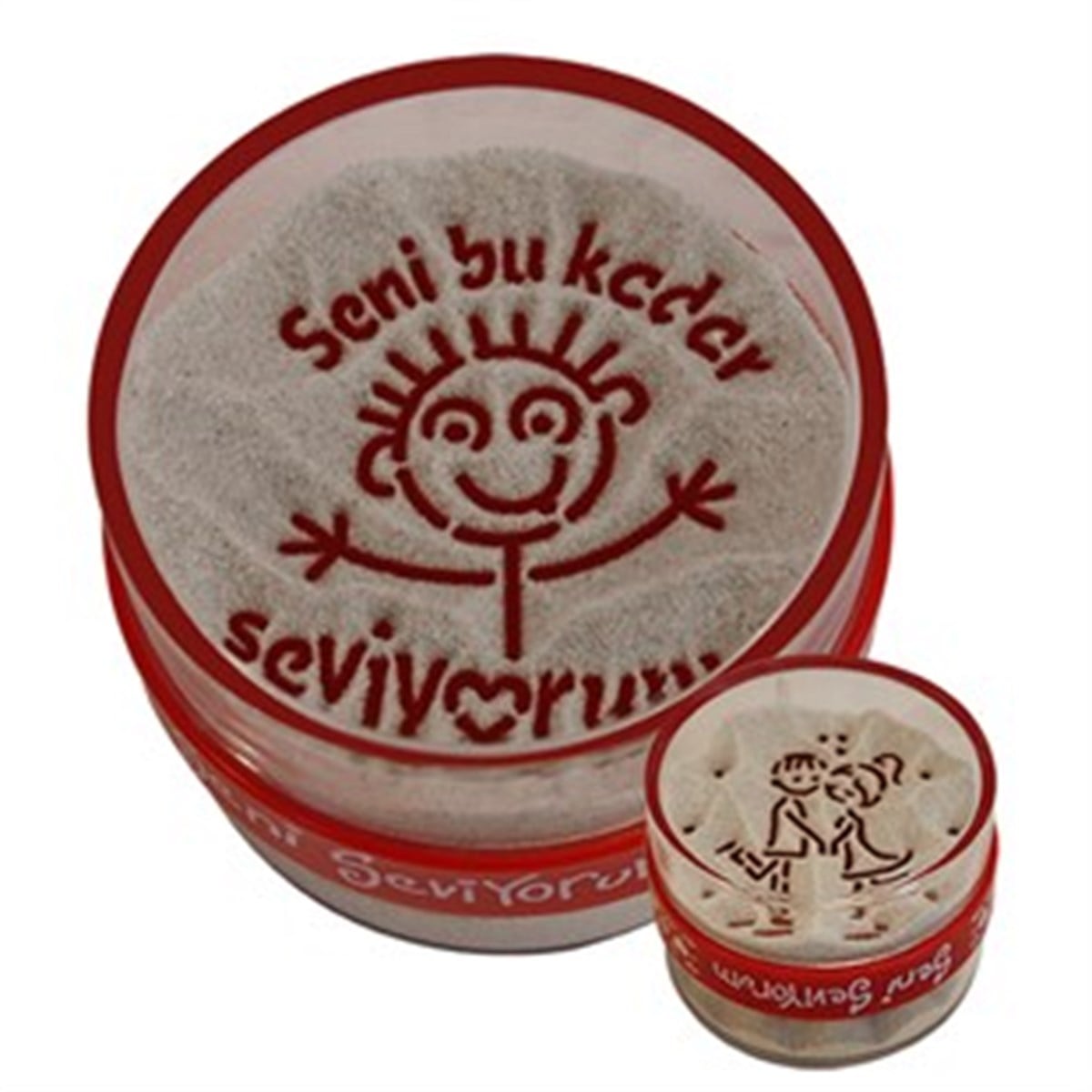 Mutlu Çift & Seni Bu KadarMagnet Açacaklar | Buton Rozet | Kumdan | Kinetik Kum | Vizyon>SevgiSevgili Çocuklar & Seni Bu Kadar