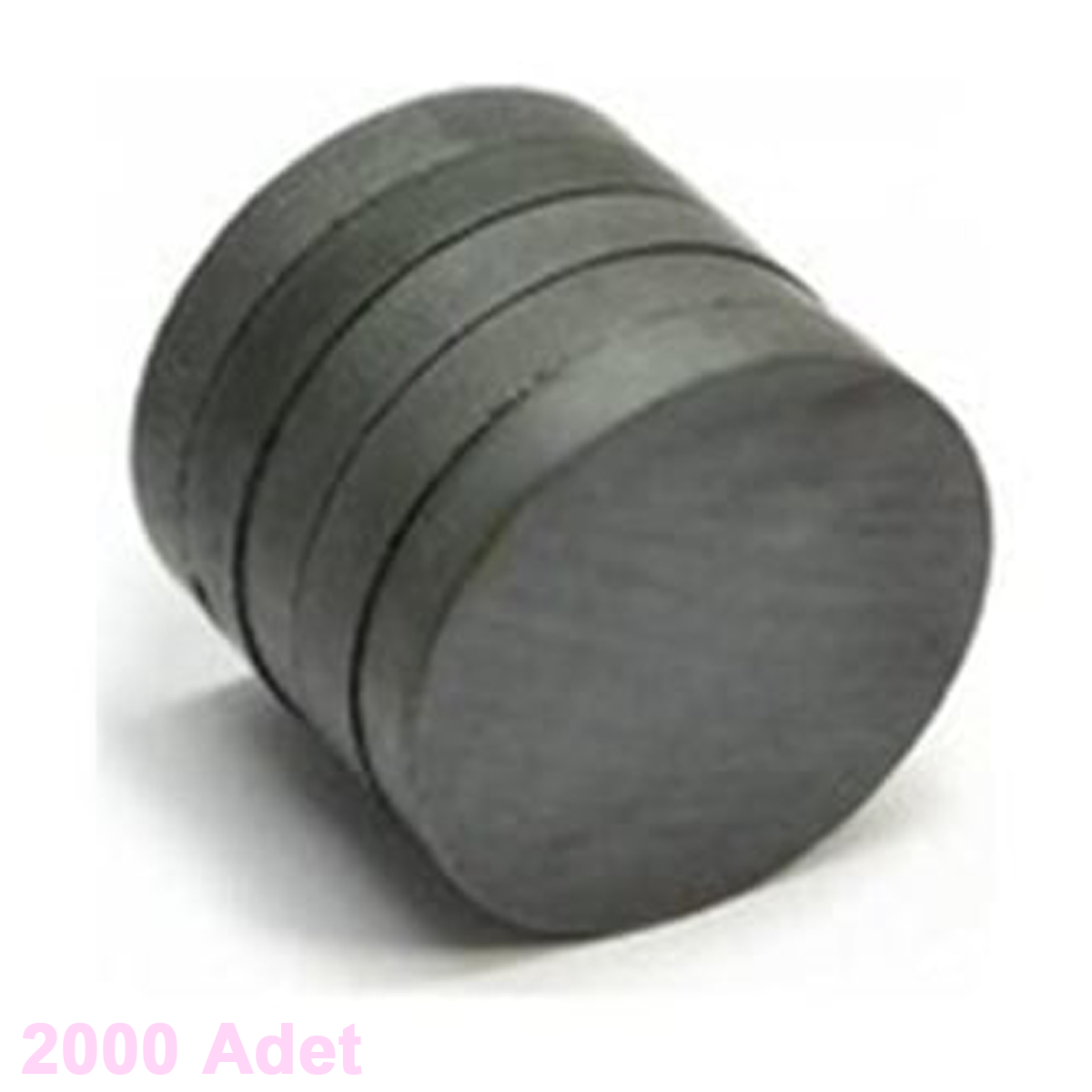 Çap 15 mm Kalınlık 3 mm Yuvarlak Kömür / Ferrit Mıknatıs Oxit Magnet - 2.000 Adet