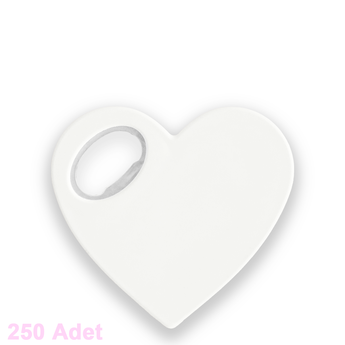 Kalp Magnet Şişe Açacağı - 250 Adet