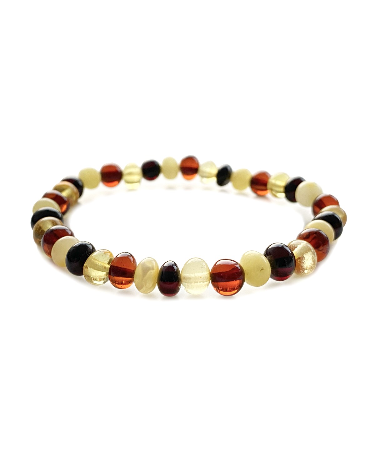 Çok Renkli Kehribar Baba Bileklik