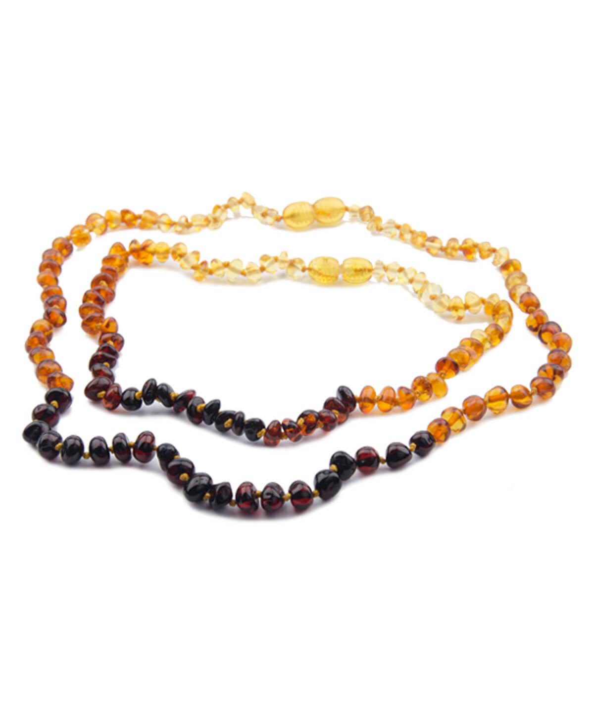 Gökkuşağı Kehribar Kolye ve Anne Kolyesi Seti