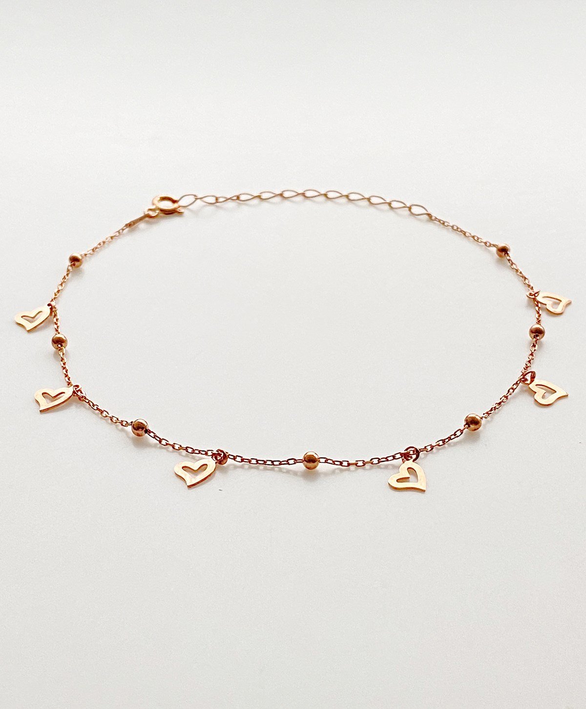 Kalp Top Detaylı Gümüş Halhal