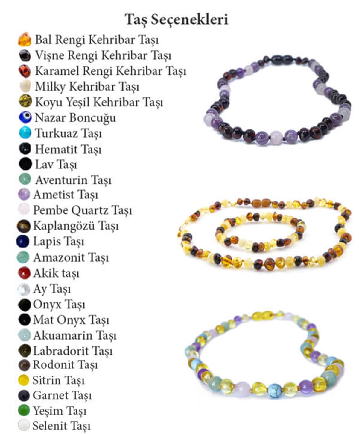 Kehribar Kolyeni Kendin Tasarla Yetişkin