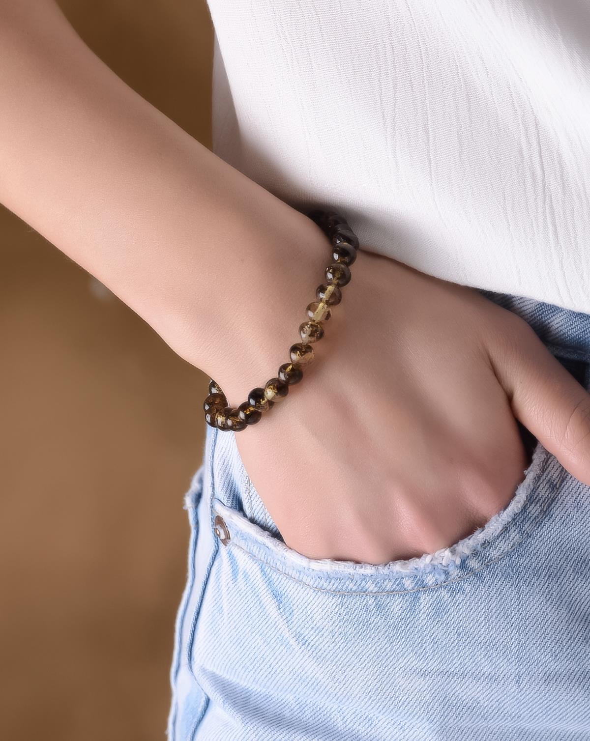 Antik Anne Kehribar Bileklik