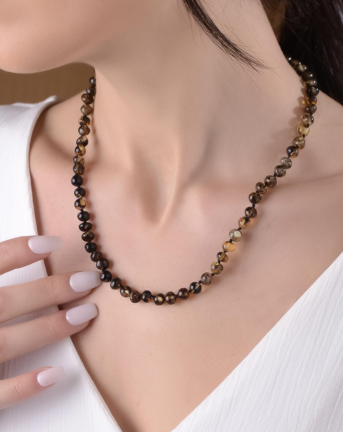 Anne Antik Kehribar Kolye