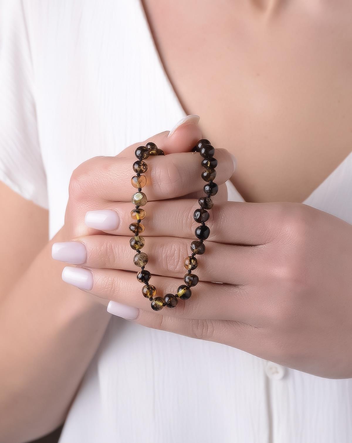 Anne Antik Kehribar Kolye