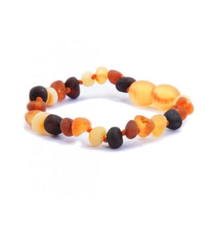 Mat Çok Renkli Kehribar Bileklik