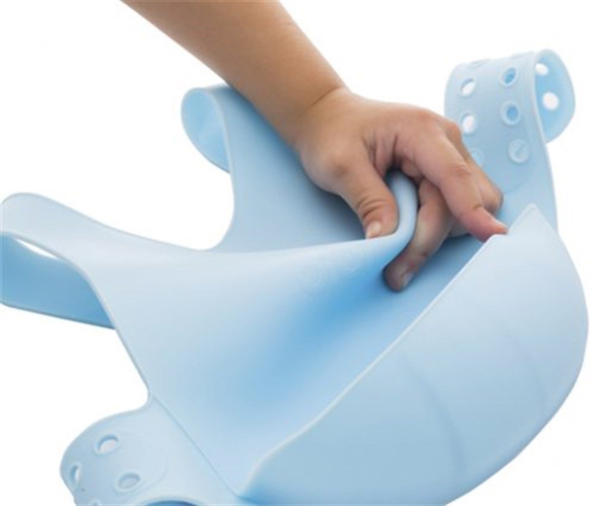 Mavi Silikon Mama Önlüğü