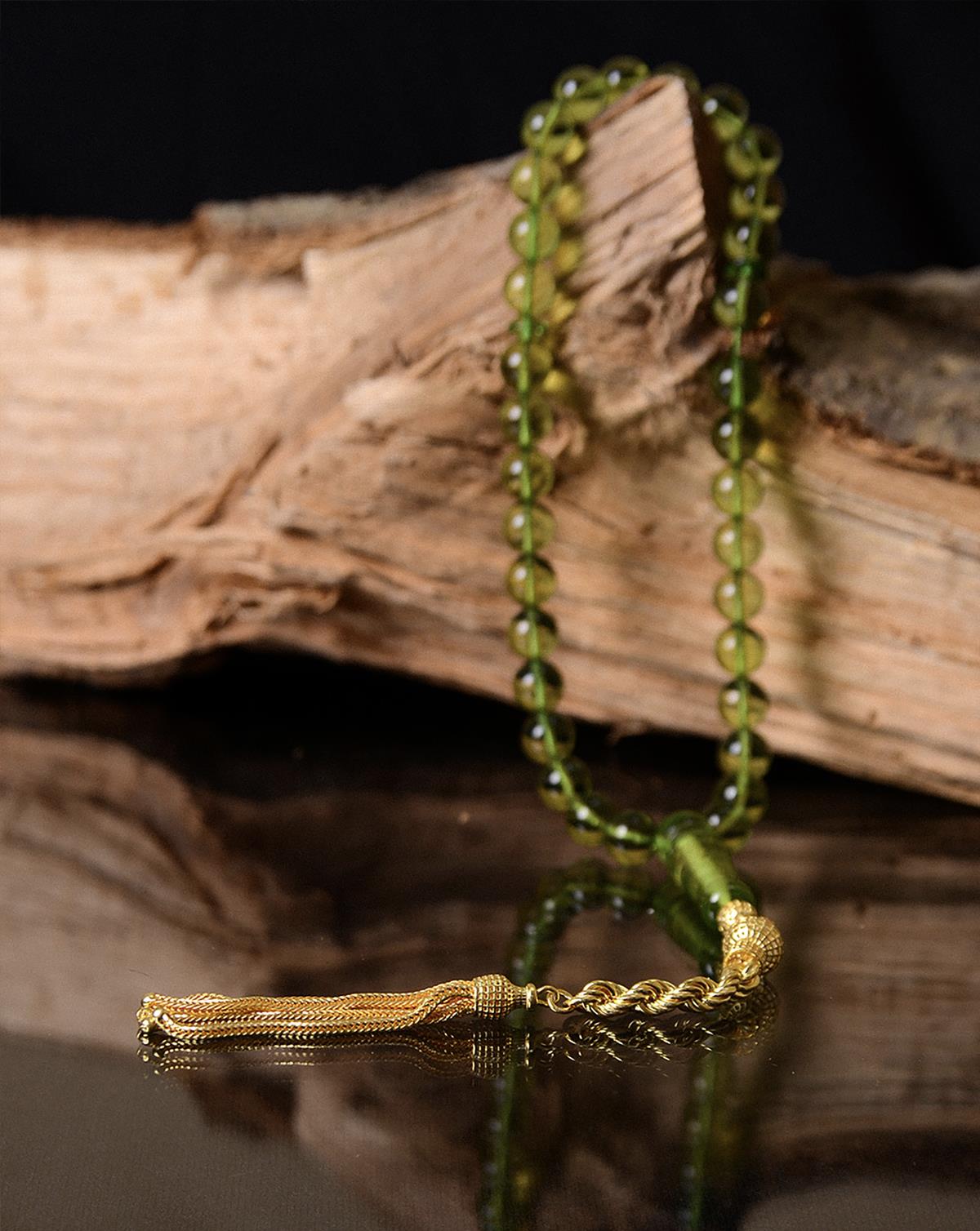 Özel Tasarım Karayip Damla Kehribar Tesbih