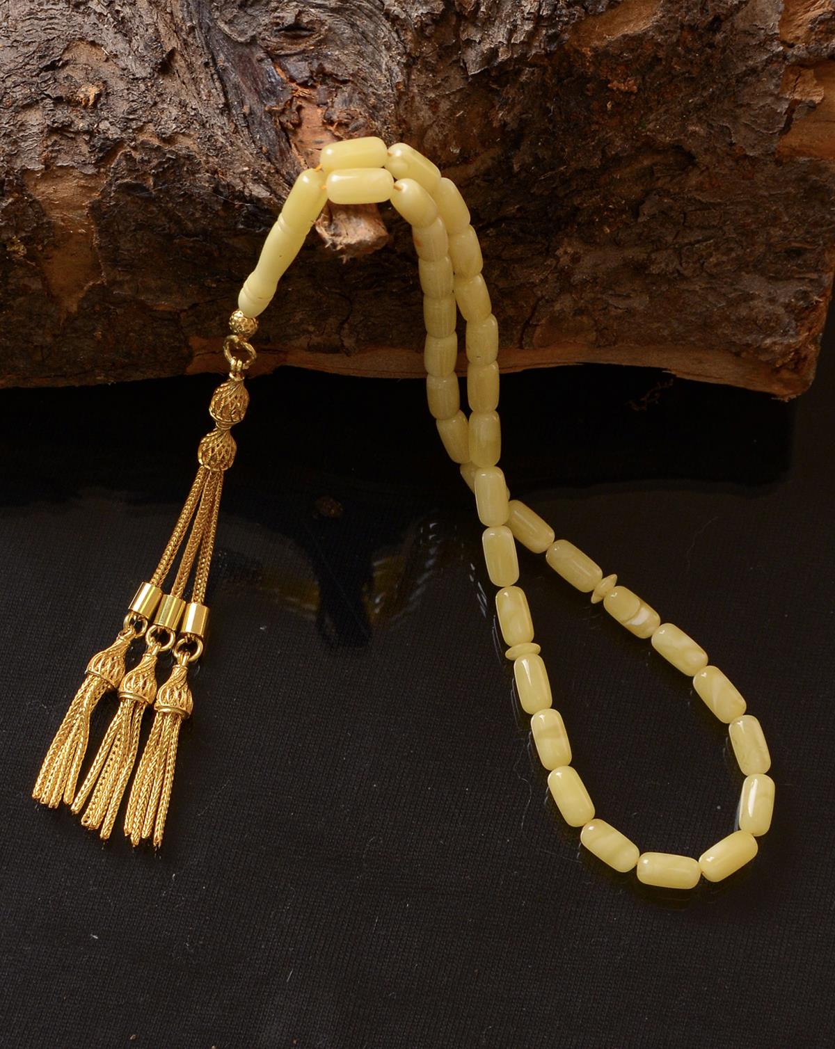 Premium Damla Kehribar Tesbih