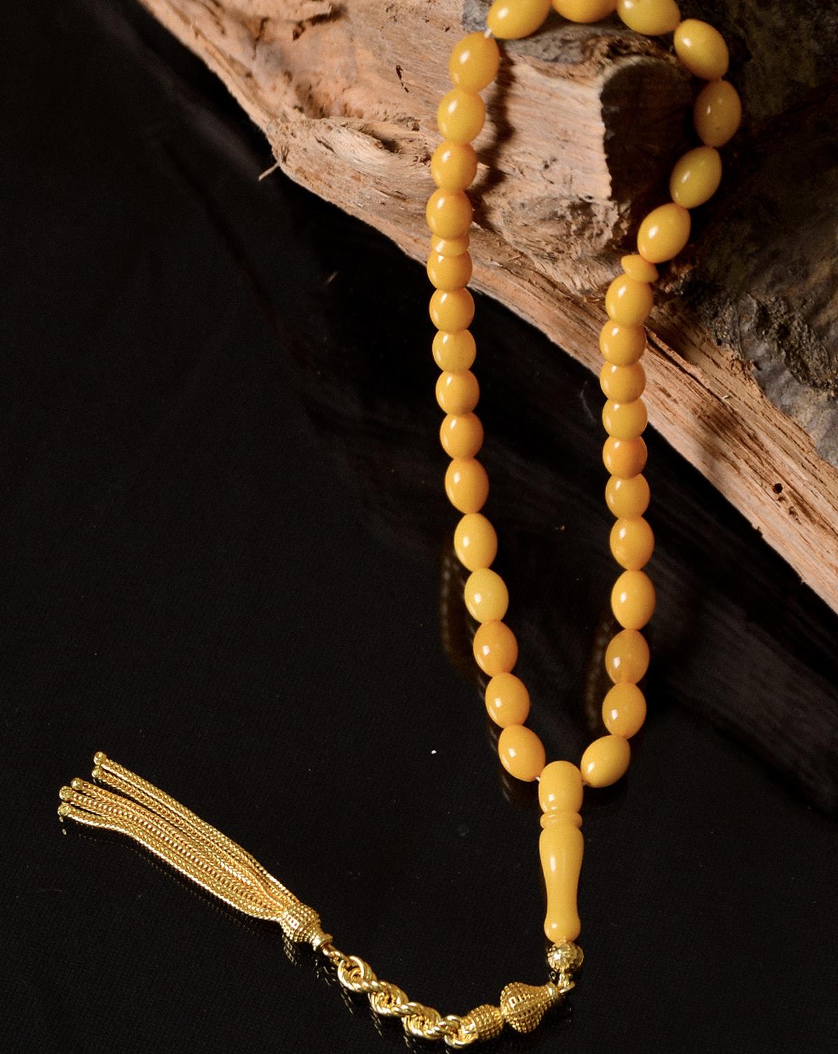 Premium Seri Damla Kehribar Tesbih