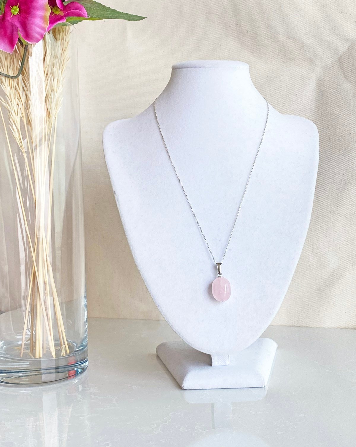 Silindir Kuvars Kolye