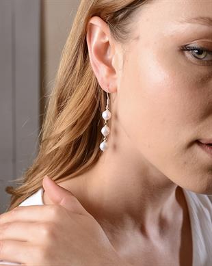 925 Ayar Gümüş İnci Küpe