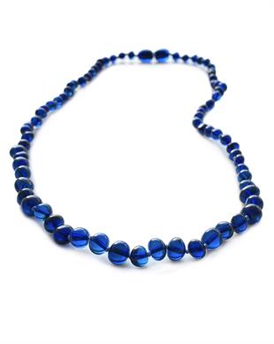 Erkek Mavi Kehribar Kolye