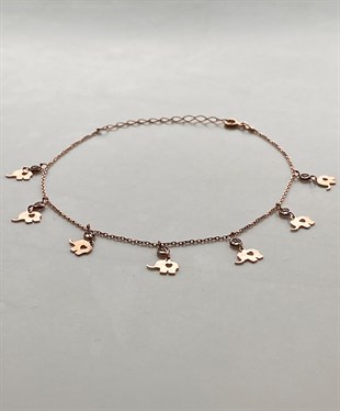 Gurmet Taşlı Fil Gümüş Halhal