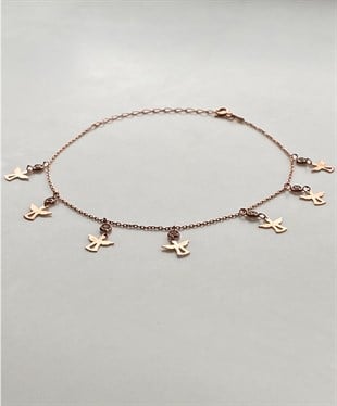 Gurmet Taşlı Melek Gümüş Halhal