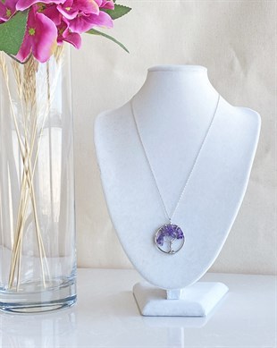 Hayat Ağacı Ametist Kolye