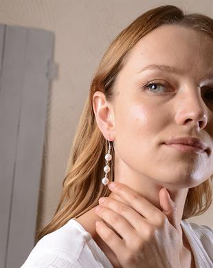 925 Ayar Gümüş İnci Küpe