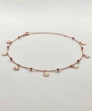 Kar Tanesi Top Detaylı Gümüş Halhal