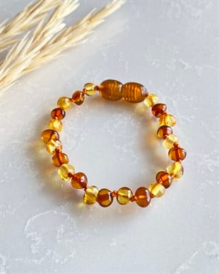 Karamel Limon Kehribar Bileklik