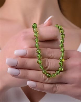 Yeşil Kehribar Kolye