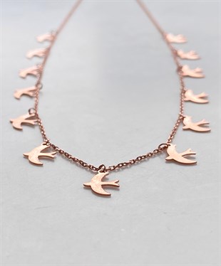 Kırlangıç Gümüş Kolye