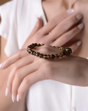 Antik Anne Kehribar Bileklik