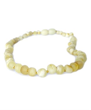 Mat Milky Rengi Kehribar Kolye