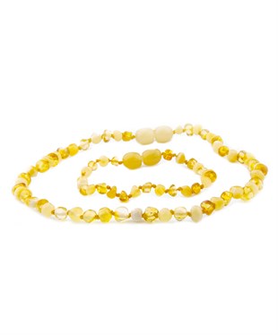 Milky Limon Kehribar Kolye ve Kehribar Bileklik Seti