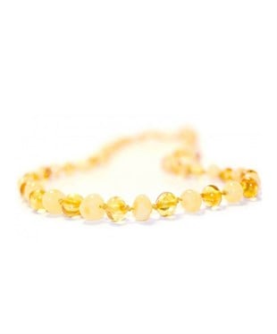 Milky Limon Rengi Kehribar Kolye