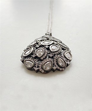 Taşlı Gümüş Kolye