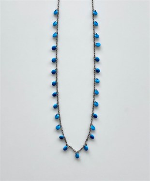 Turkuaz Taşlı Gümüş Kolye