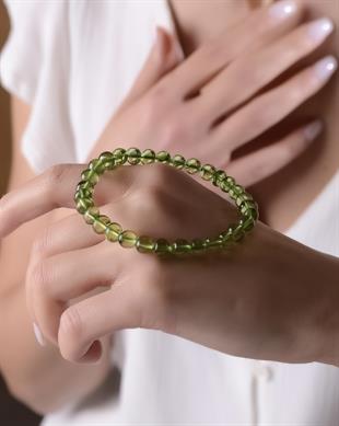 Yeşil Kehribar Bileklik