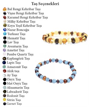 Yetişkin Kehribar Bilekliğini Kendin Tasarla