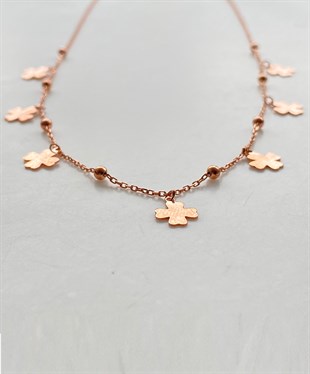 Yonca Gümüş Kolye