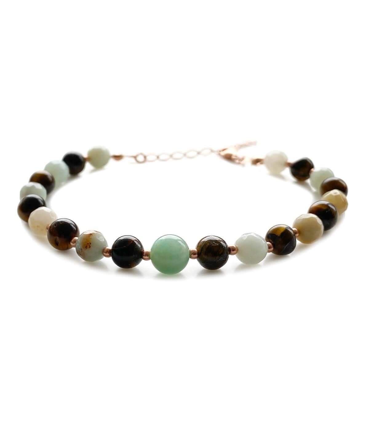 Amazonit Kaplangözü Taşlı Doğal Taş Bileklik