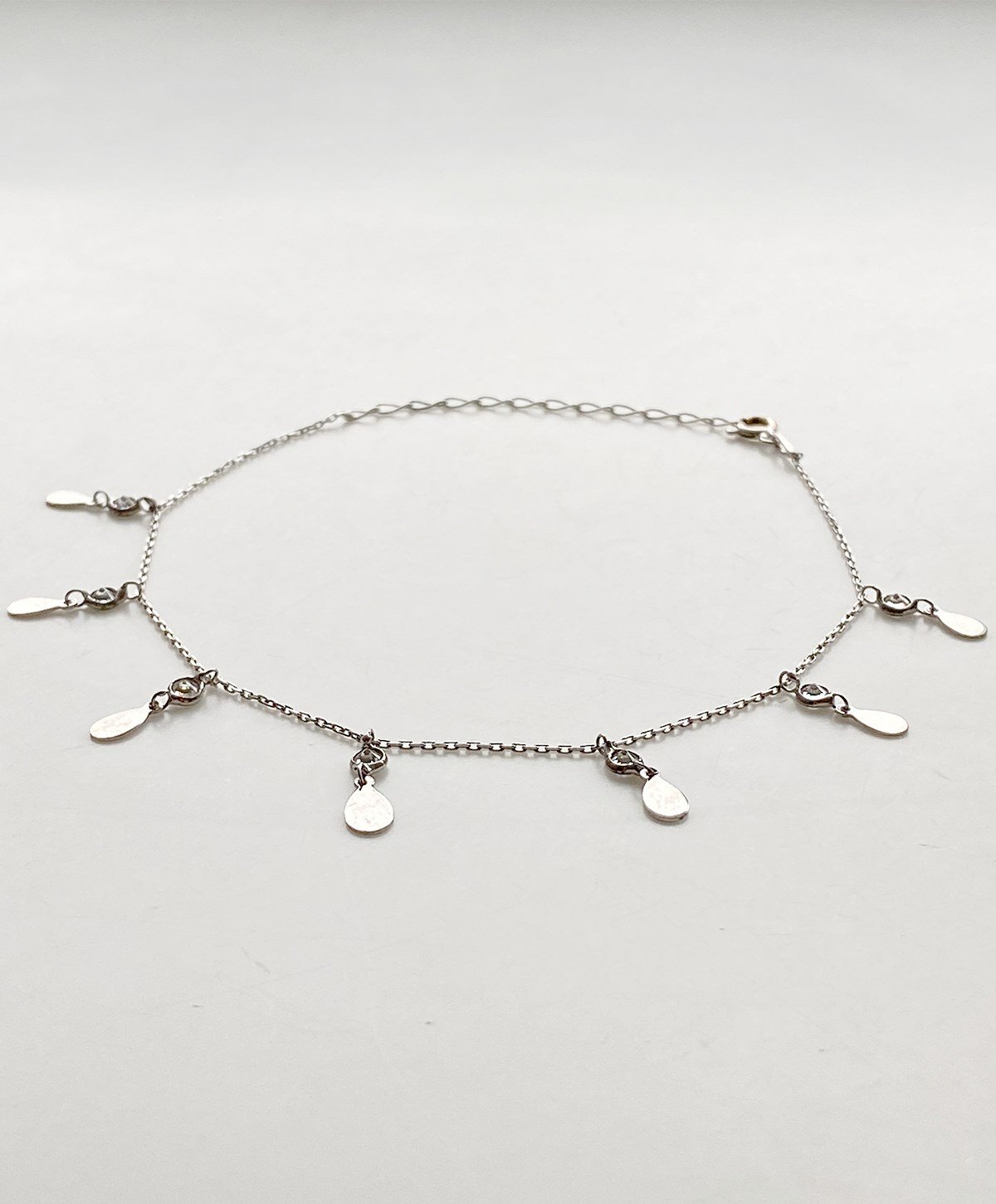 Gurmet Taşlı Oval Pul Gümüş Halhal