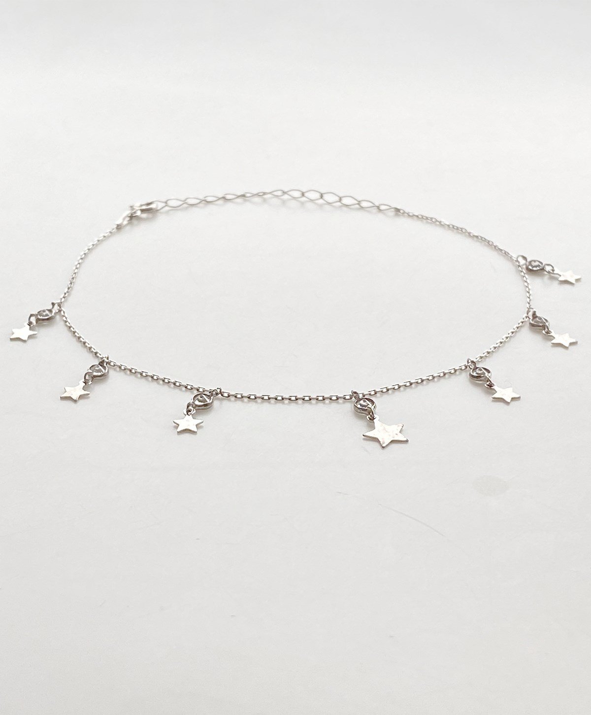 Gurmet Taşlı Yıldız Gümüş Halhal