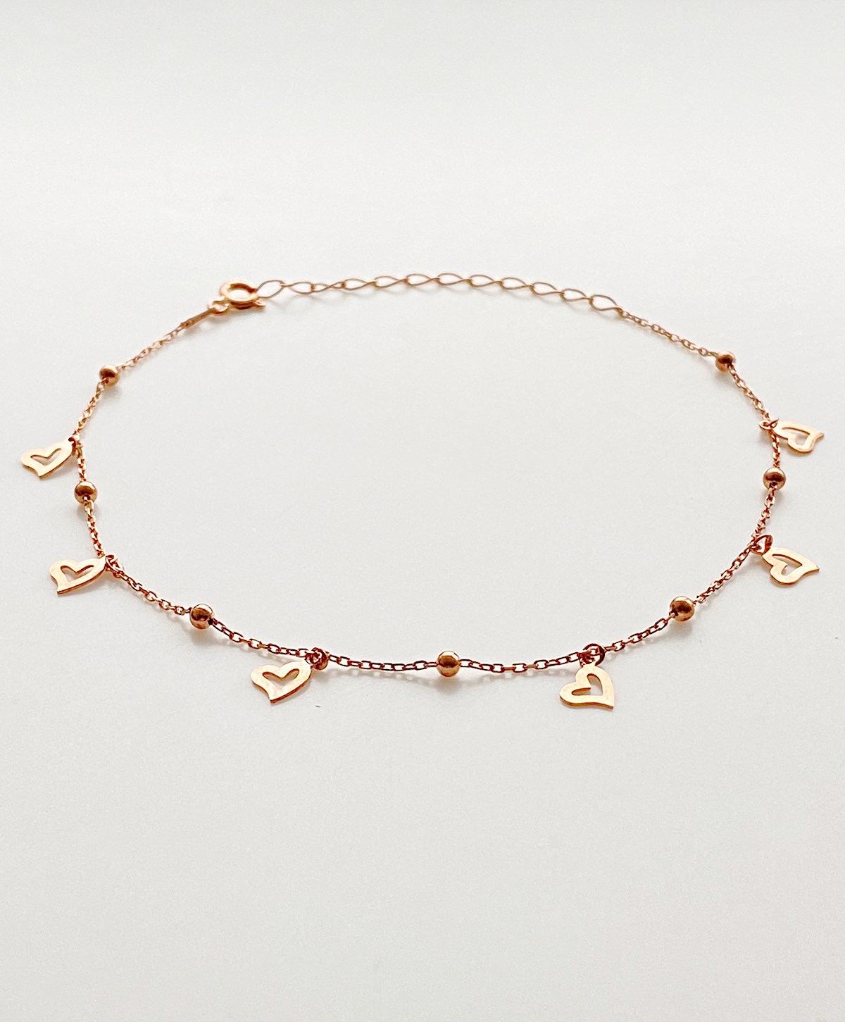 Kalp Top Detaylı Gümüş Halhal