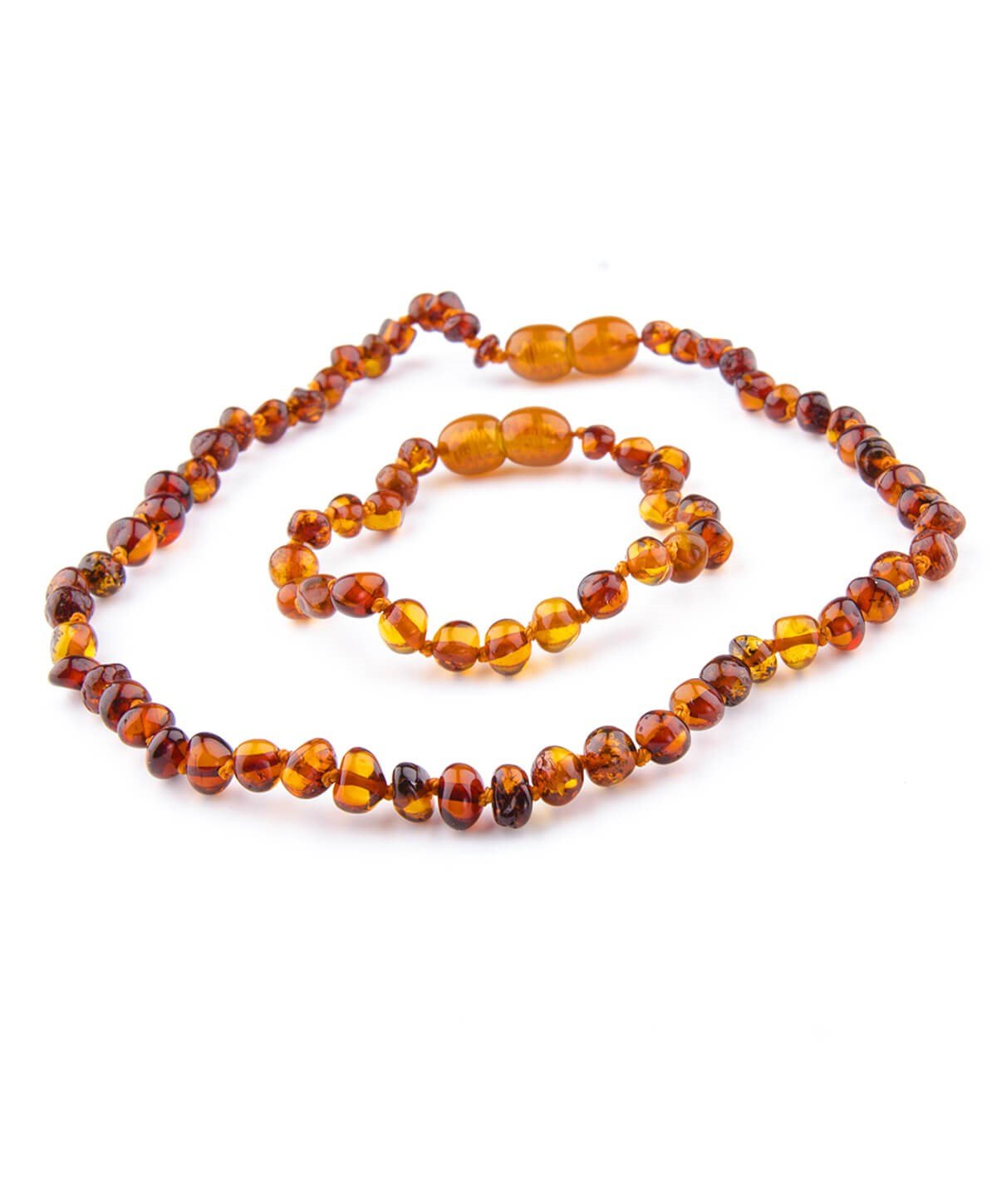 Karamel Kehribar Kolye ve Anne Kolyesi Seti