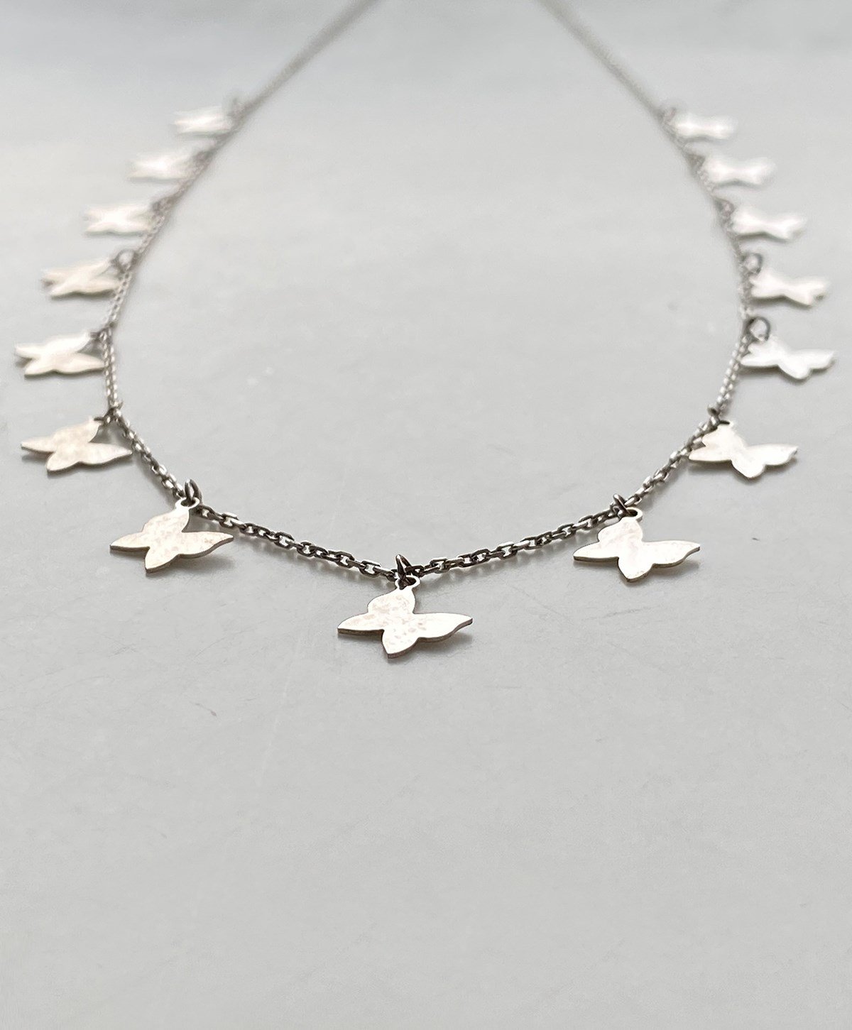 Kelebek Gümüş Kolye