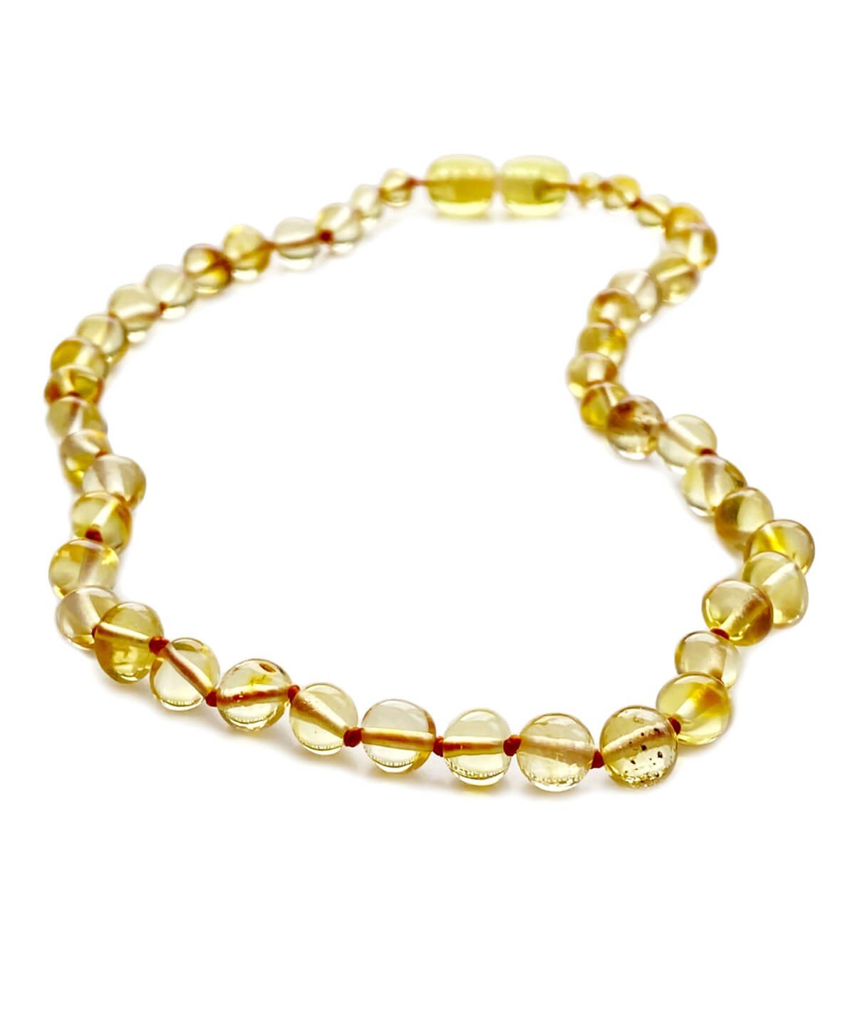 Limon Rengi Kehribar Kolye