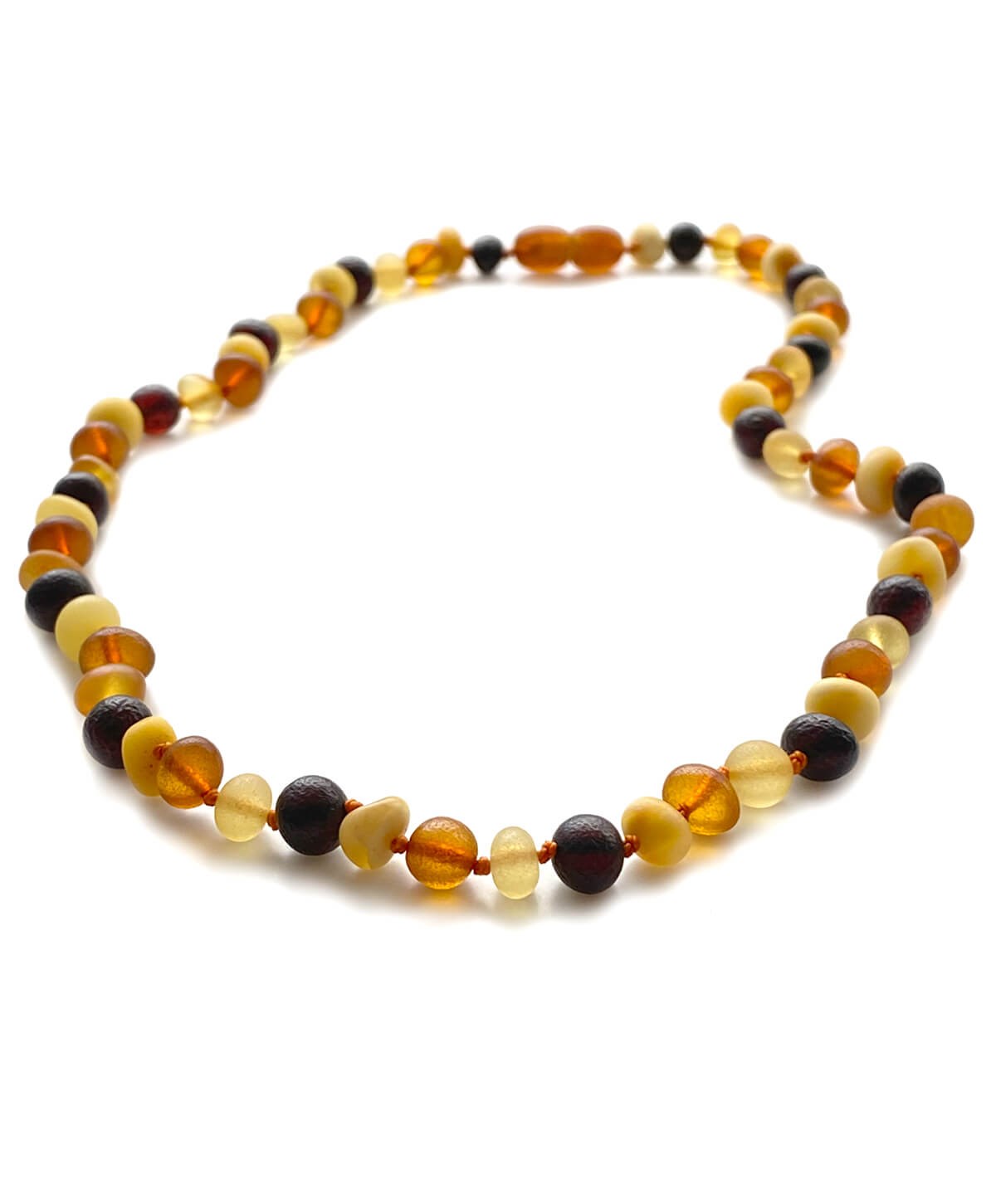 Mat Çok Renkli Kehribar Anne Kolyesi